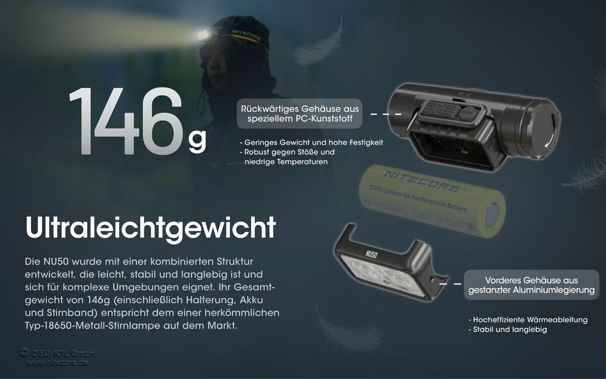 Nitecore NU50 - 1400 Lumen