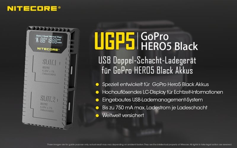 Nitecore Ladegerät UGP5