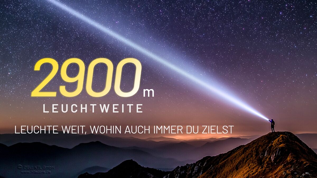 Nitecore P40 - LEP-Laser Lampe, 2000 Lumen