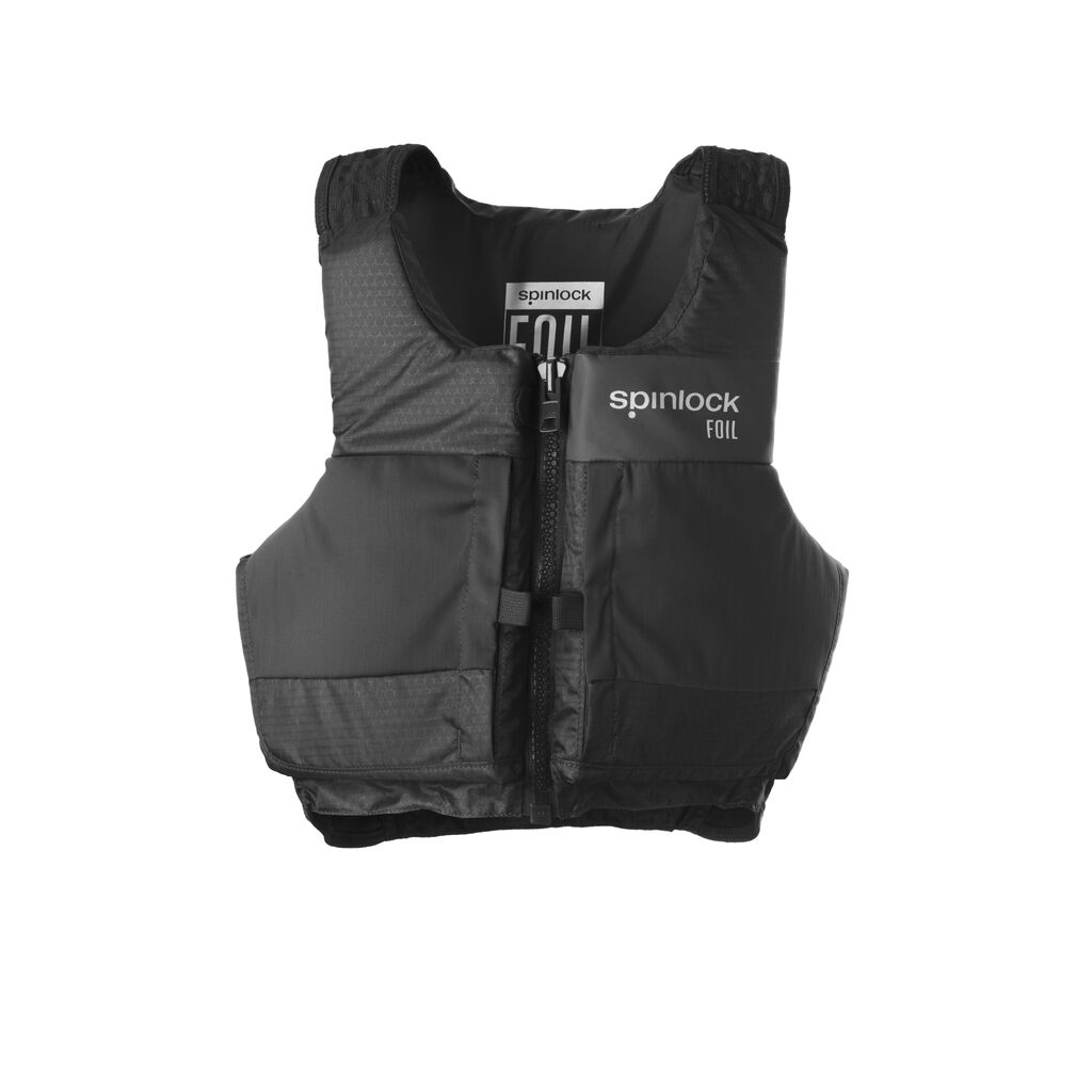 3276-Spinlock_Foil_Black_Front54cb46aab96c3 Spinlock Foil Front Zip PFD 50N Auftriebshilfe schwarz (in versch. Größen)
