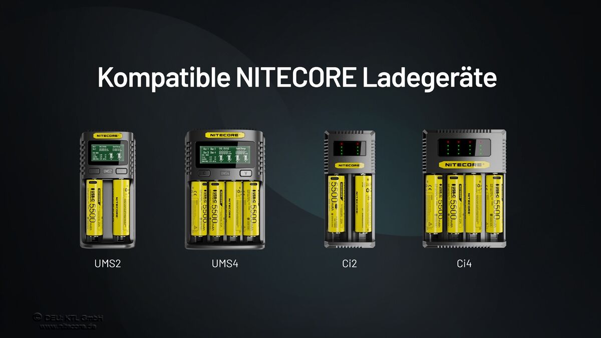 Nitecore 21700 Akku, USB-C, 5500mAH, NL2155HPR