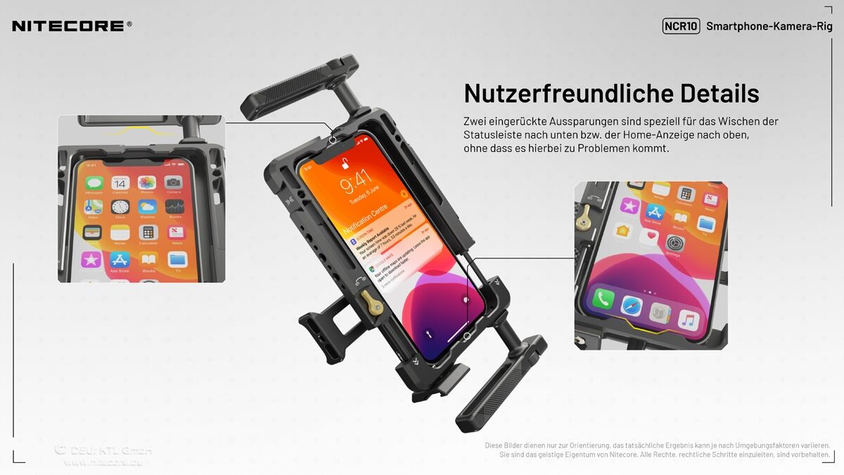 Nitecore NCR10 - Kamera Rig für Smartphones