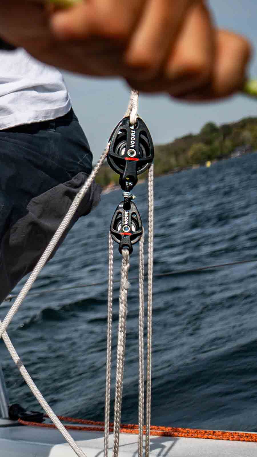 Harken J70 Zircon Großschotsystem mit Softschäkel