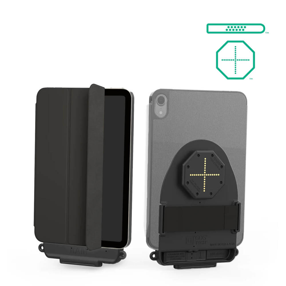 RAM Mounts GDS Tab-Conn für Tablets in Folio-Style Schutzhüllen - D-Shape & rückseitige Pogo-Pads