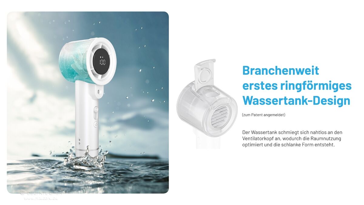Nitecore izzCool20 Pro - Ventilator mit Zersteuber, grün