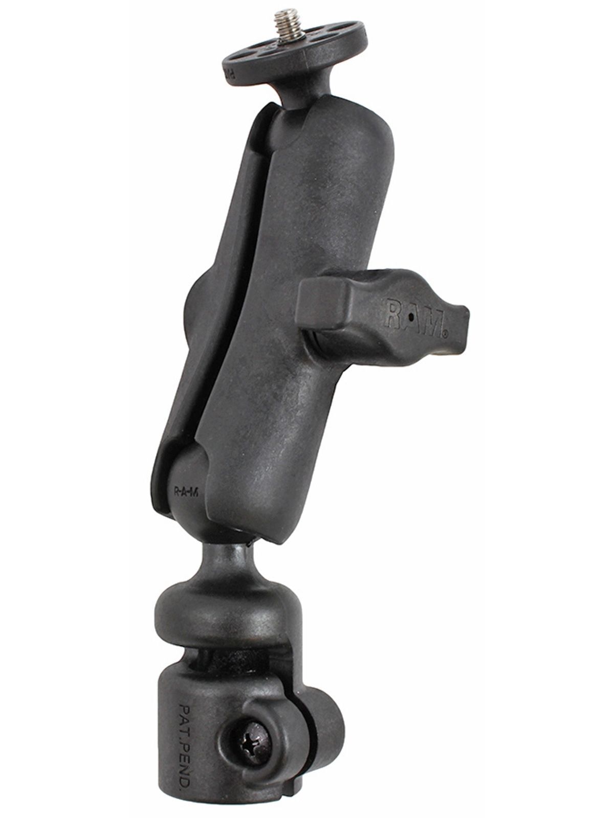 RAM Mounts Verbundstoff Tele-Mount Kamera-Adapter mit 1/4"-20 Gewindestift - mit Tele-Mount Basis, B-Kugel (1 Zoll), im Polybeutel