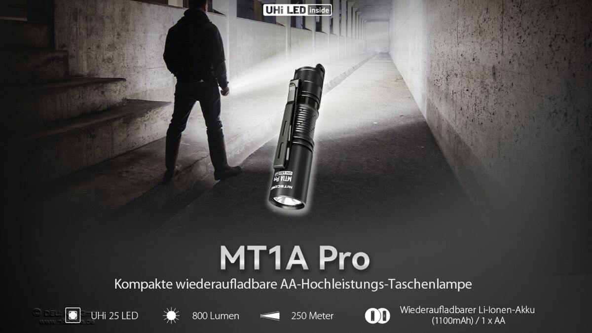 Nitecore MT1A PRO - 800 Lumen