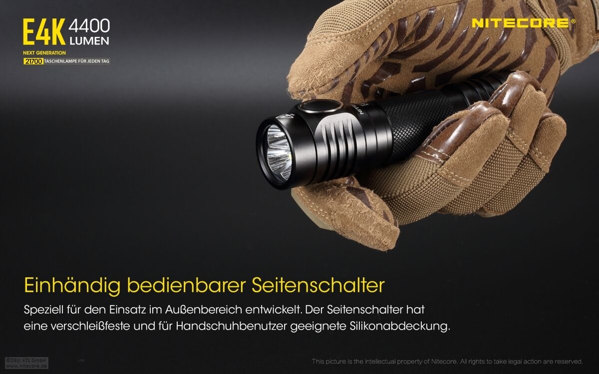 Nitecore E4K - 4400 Lumen