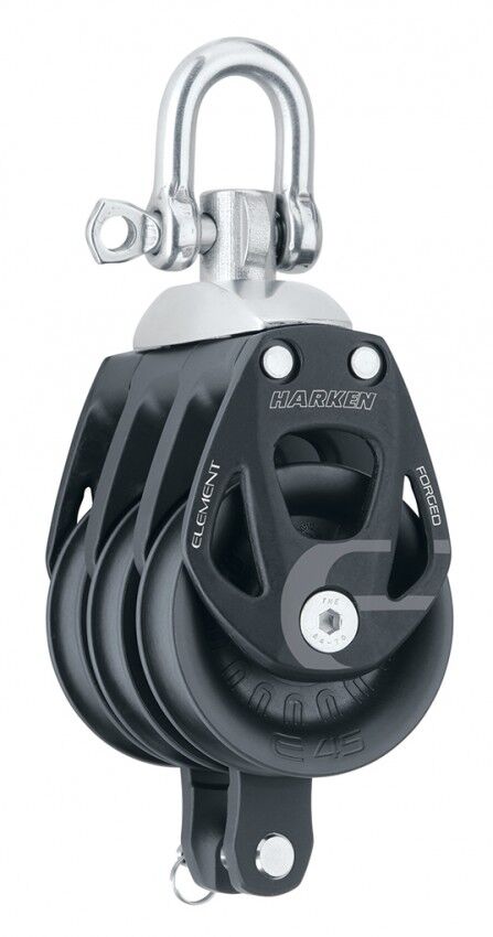 Harken 45mm Element Dreifachblock mit Hundsfott Harken 45mm Element Dreifachblock mit Hundsfott