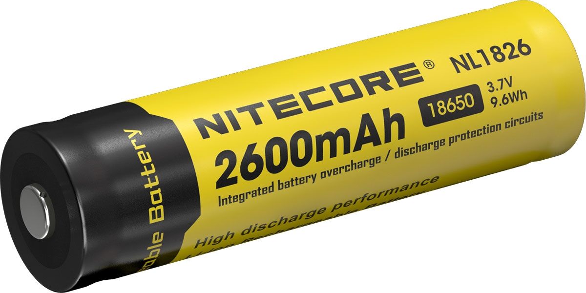 Nitecore Li-Ion Akku Typ 18650 - 2600mAh - NL1826