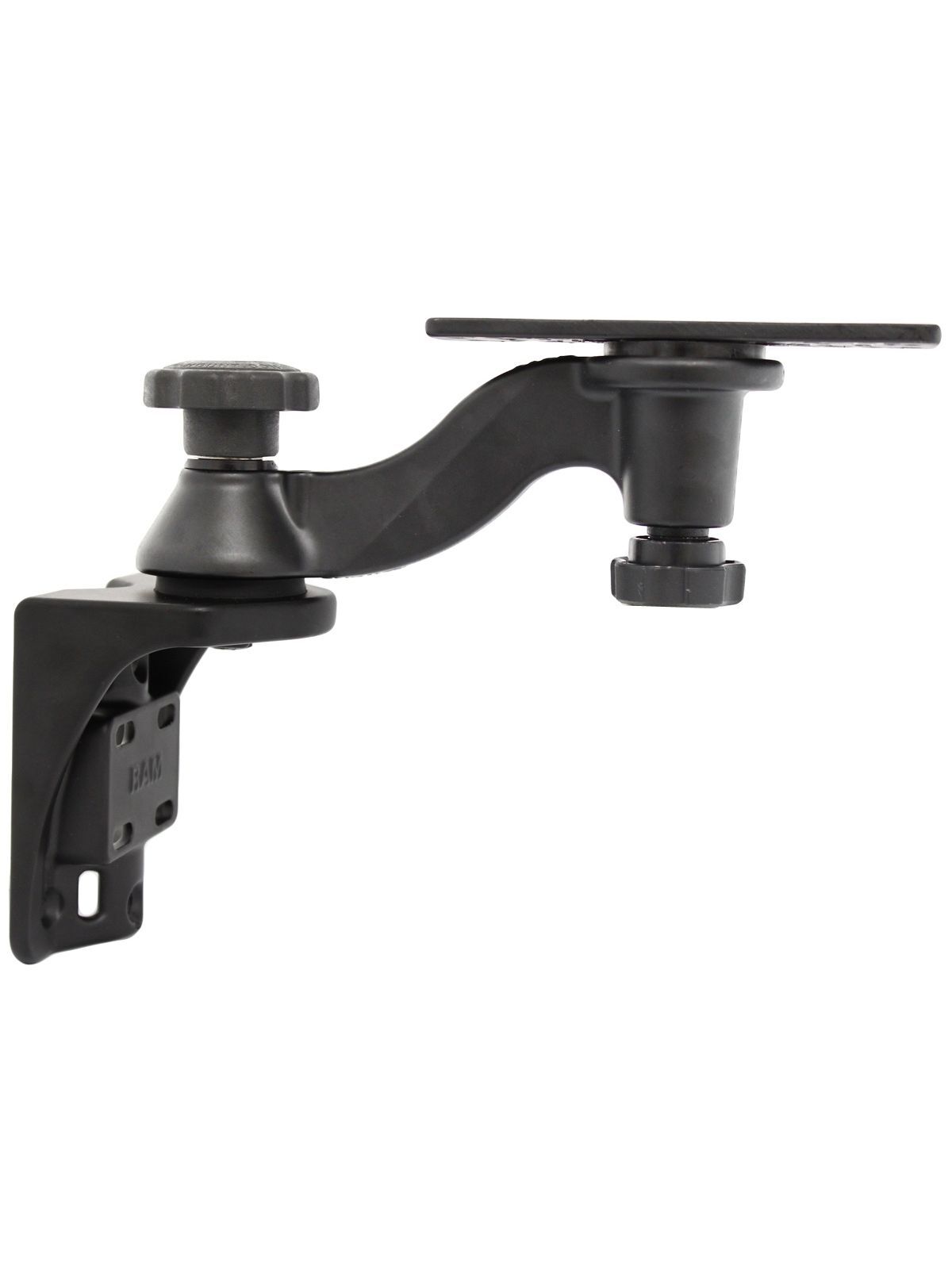 RAM Mounts Schwenkarm mit Universalplatte für Marine-GPS - Vertikal-Basis, Universal-Platte (50,8 x 158,9 mm), Armlänge ca. 150 mm, im Polybeutel