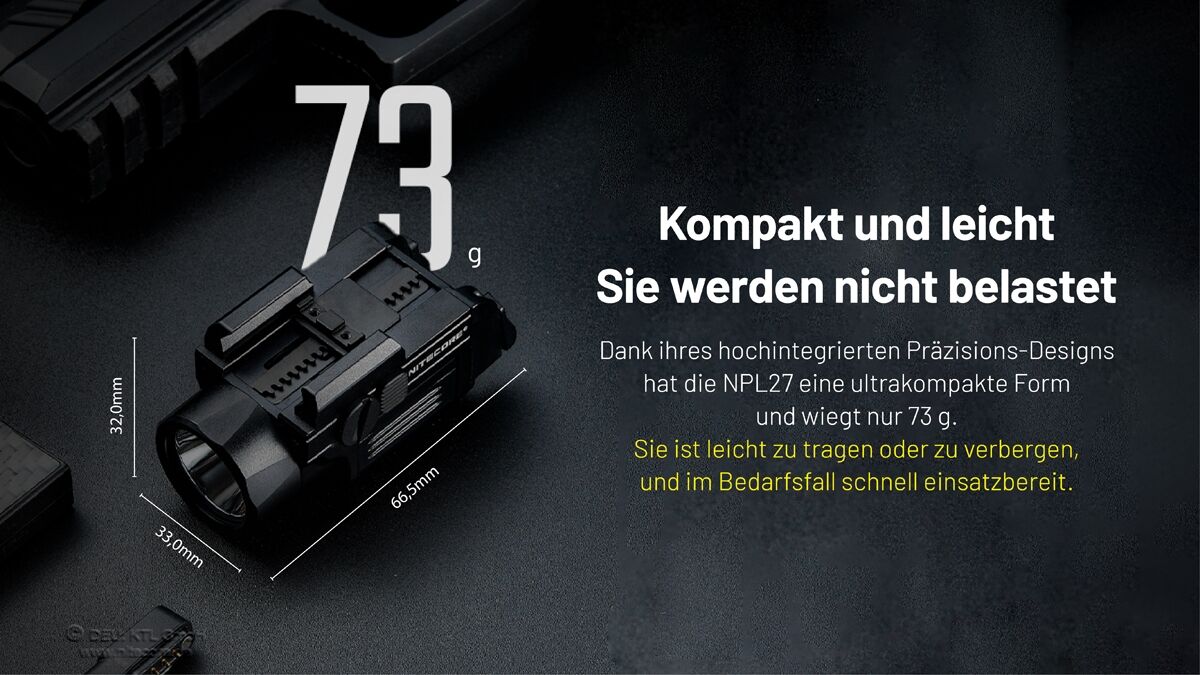 Nitecore Waffenleuchte NPL27