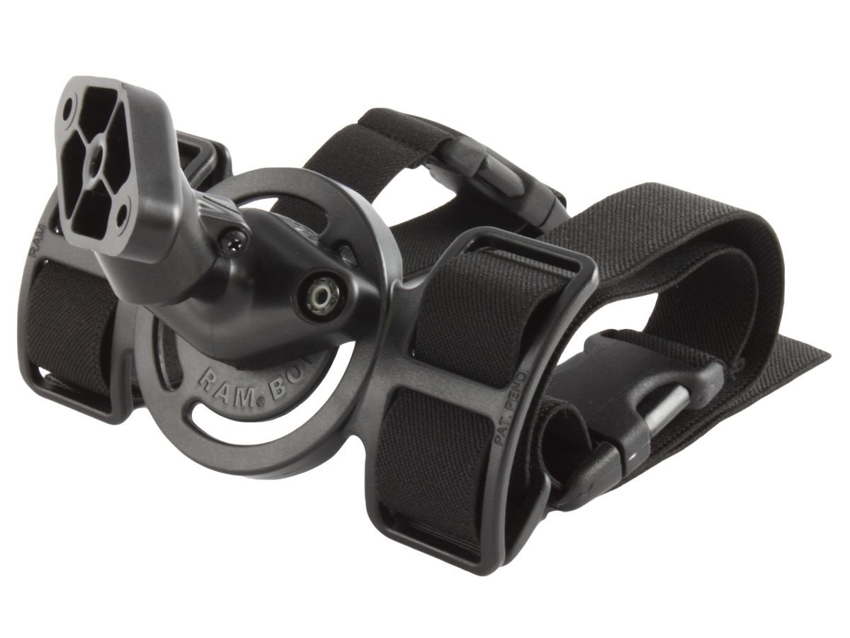 RAM Mounts Beinbefestigung mit Snap-Link - Diamond-Anbindung, Gummibänder, Klettverschluss, im Polybeutel