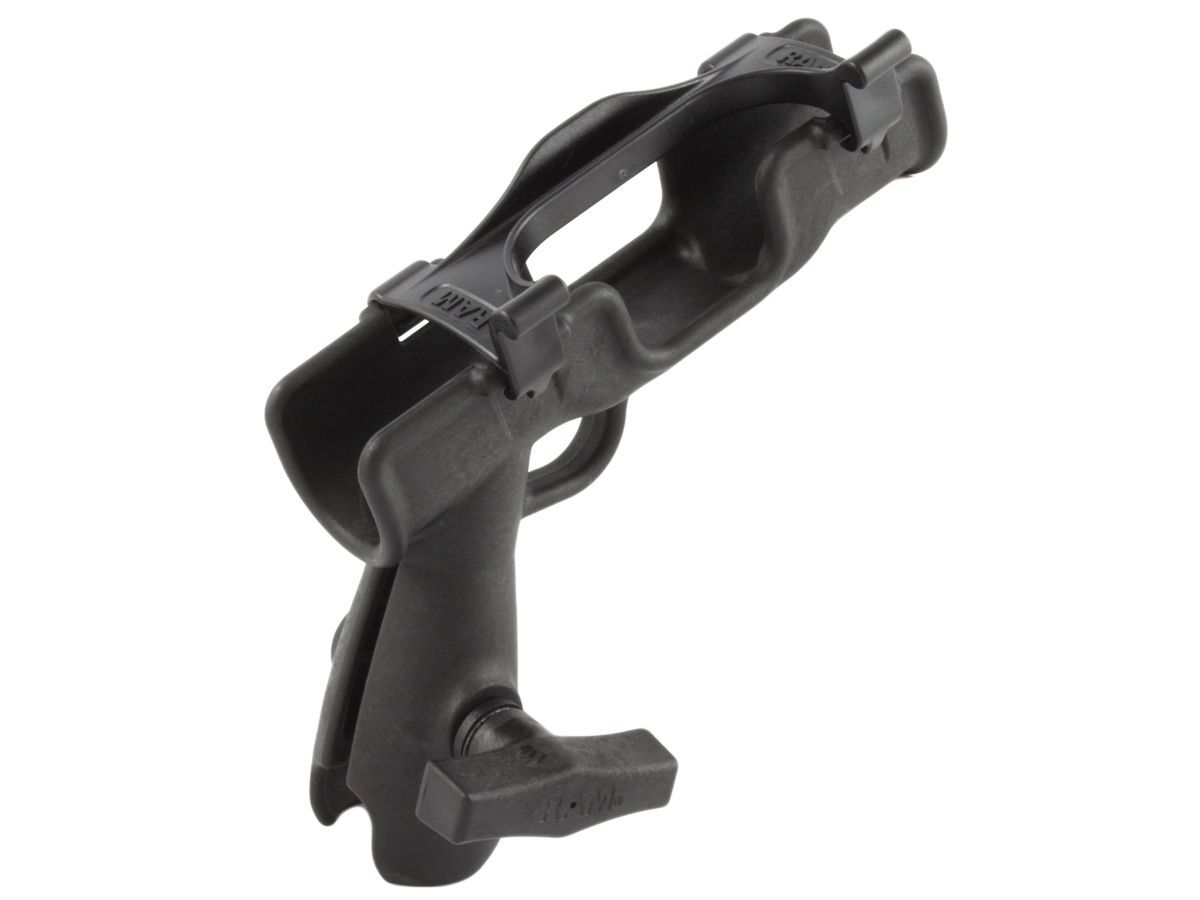 RAM Mounts Rod 2007 Jr. Verbundstoff-Angelrutenhalter mit C-Kugel-Aufnahme (1,5 Zoll) - Verbindungsarm mit Octagon-Sockel