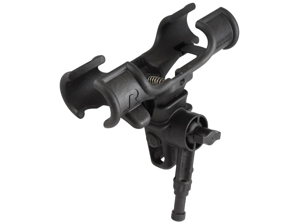 RAM Mounts Rod Light Speed Angelrutenhalterung mit Spline Post Stift (ca. 100 mm) - Ratchet-System, im Polybeutel
