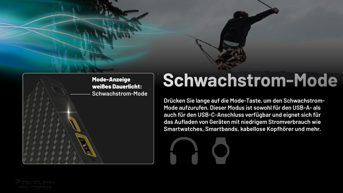 Nitecore Powerbank SUMMIT10000 - 10000mAh, kältebeständig