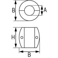 PLASTIMO ANODE SHAFT (BALL) 70MM