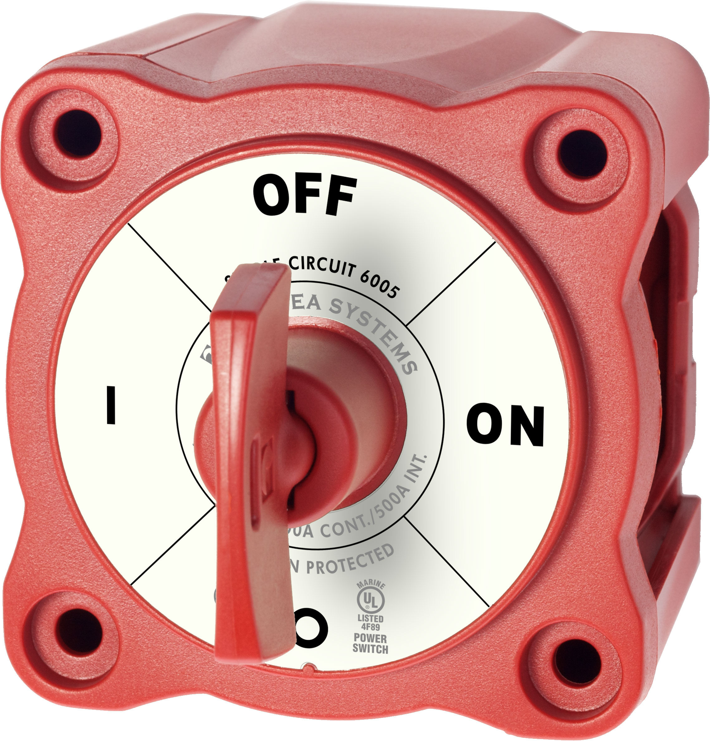 6005 BlueSea Manuelle Batterieschalter m-Serie rot Typ 6005