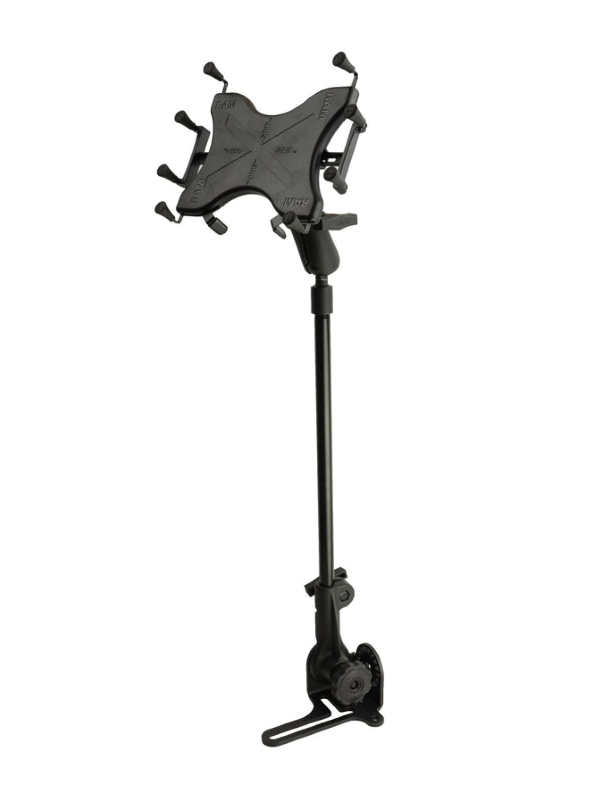 RAM Mounts Pod HD Universal Fahrzeughalterung für 12 Zoll Tablets - C-Kugel (1,5 Zoll), Ratchet-System, X-Grip Halteschale