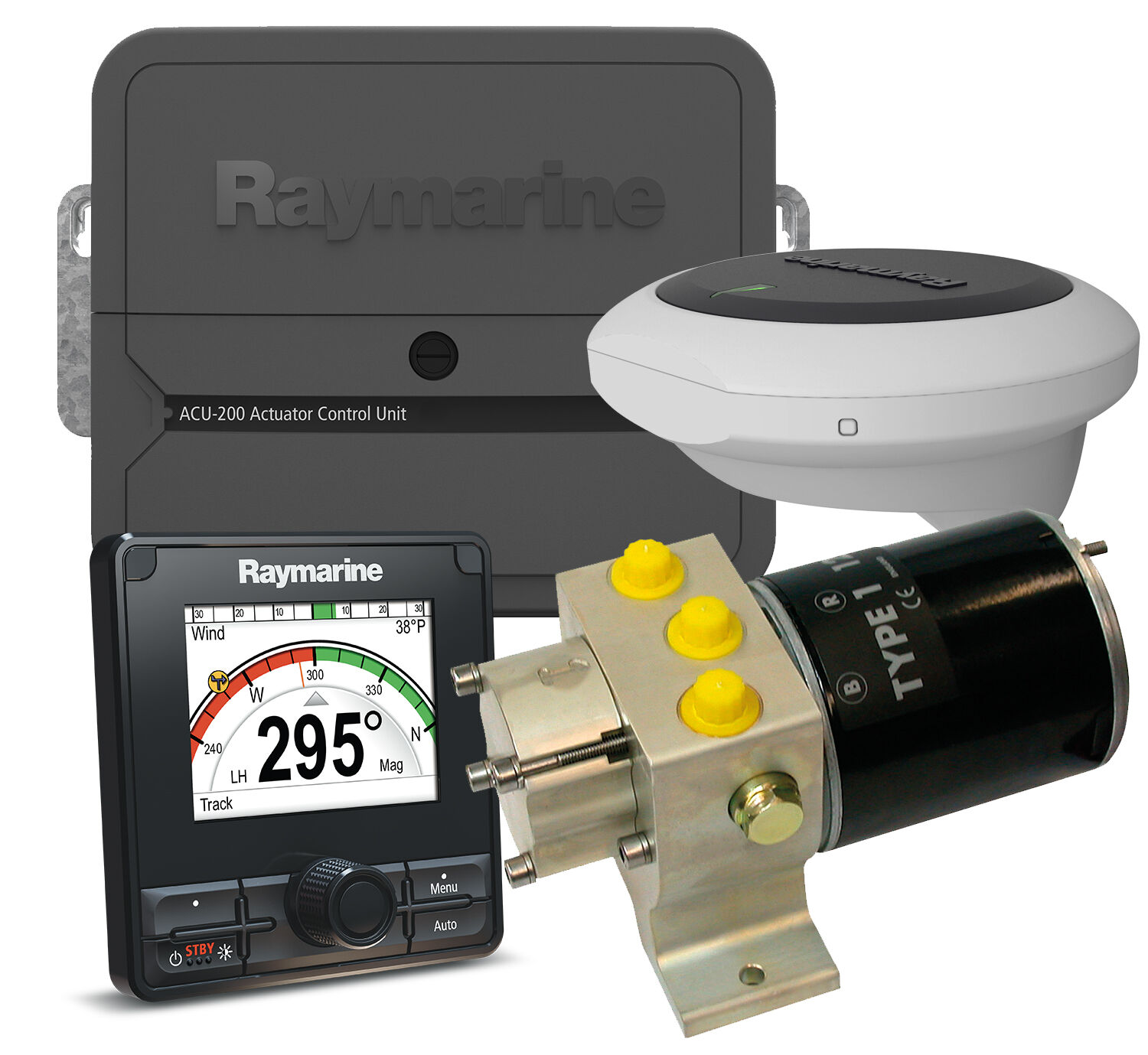Raymarine_T70157_Power_Hydraulik_Autopilot_Set Raymarine Evolution Hydraulik Komplettset Medium Current