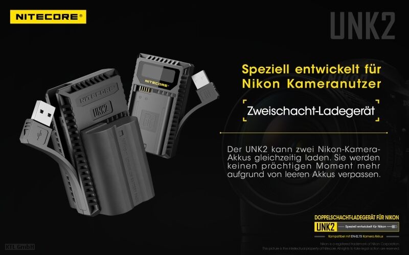 Nitecore UNK2 - für Nikon Cameras