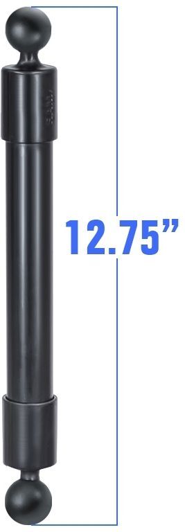 RAM Mounts Verbundstoff-Verlängerungsarm mit B-Kugeln (1 Zoll) - ca.300 mm lang, im Polybeutel