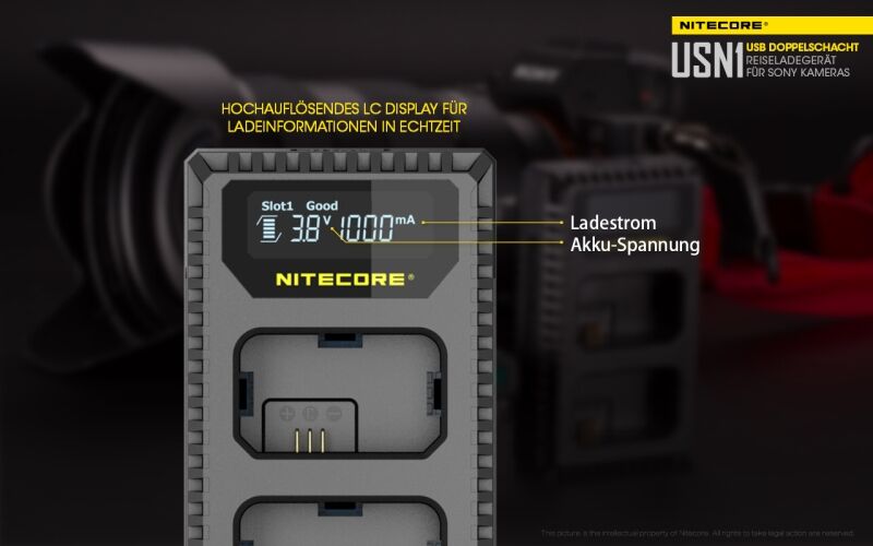 Nitecore USN1 - für Sony Cameras