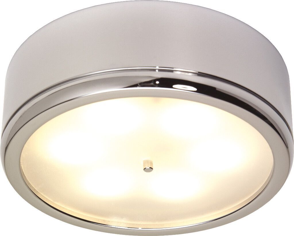 LED-Anbauleuchte D3-2 Master, chrom-glanz, warmweiß, 10-30V DC, max. 6W, inkl. Dimmermodul