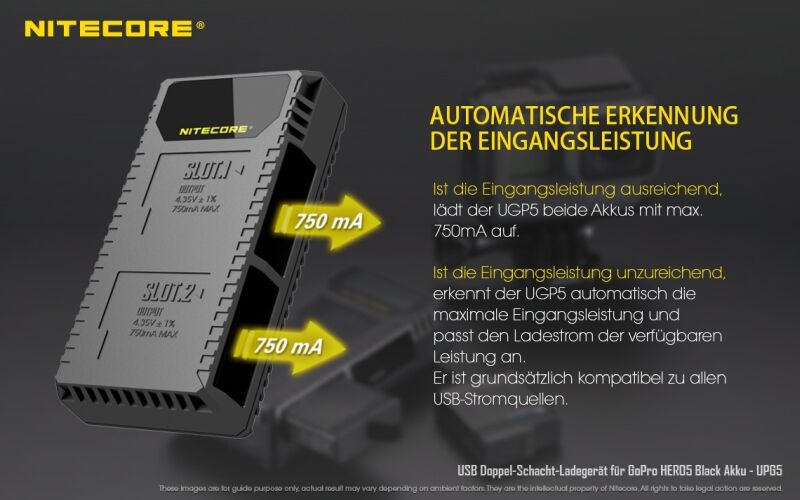 Nitecore Ladegerät UGP5