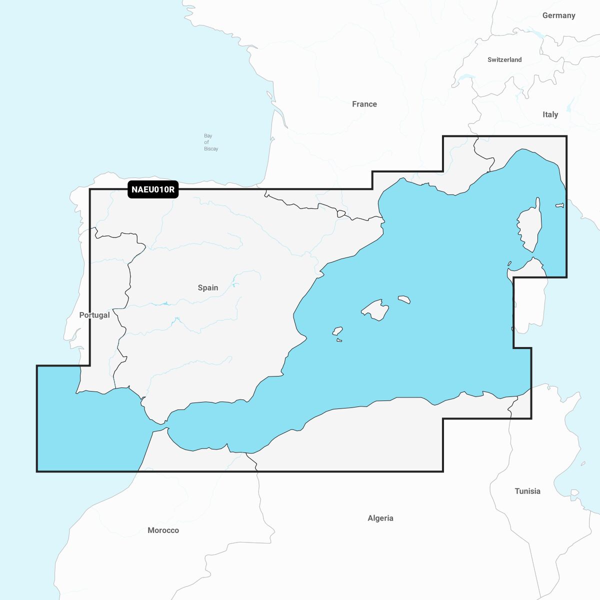 Navionics+ Seekarte Spain, Mediterranean Coast Mittelmeer West (NAEU010R) Navionics+ Seekarte Spain, Mediterranean Coast Mittelmeer West (NAEU010R)