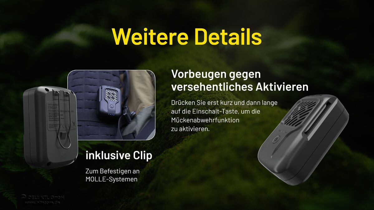 Nitecore EMR40 - Mückenabwehr mit Akku 7800mAh