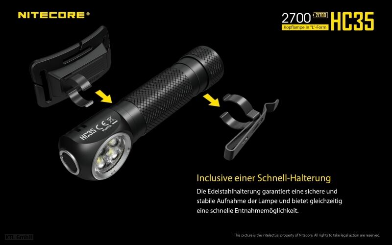 Nitecore HC35 inkl. NL2140HP