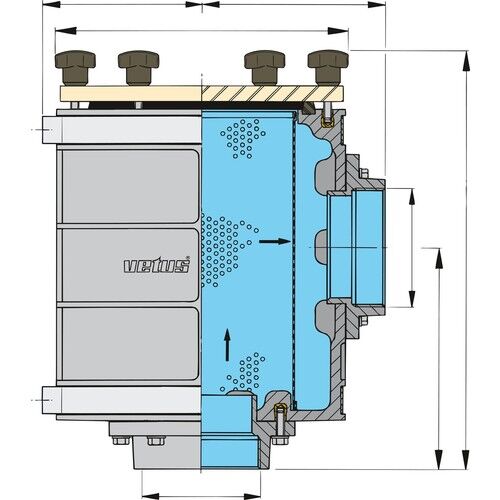 Vetus Wasserfilter 1900 76mm Ø