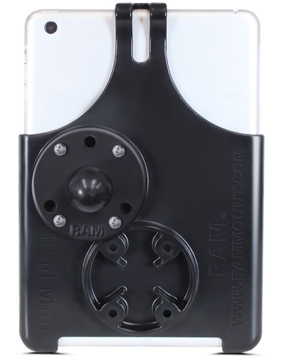 RAM Mounts EZ-Roll'r Form-Fit Halteschale für Apple iPad Mini 1,2 & 3 - Ohne Schutzhülle - Inkl. runder Basiskugel (B-Kugel)