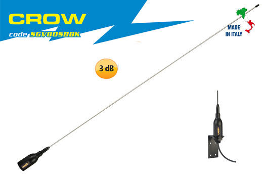 crow Supergain Crow UKW Peitschenantenne Segelboot mit 20m Kabel