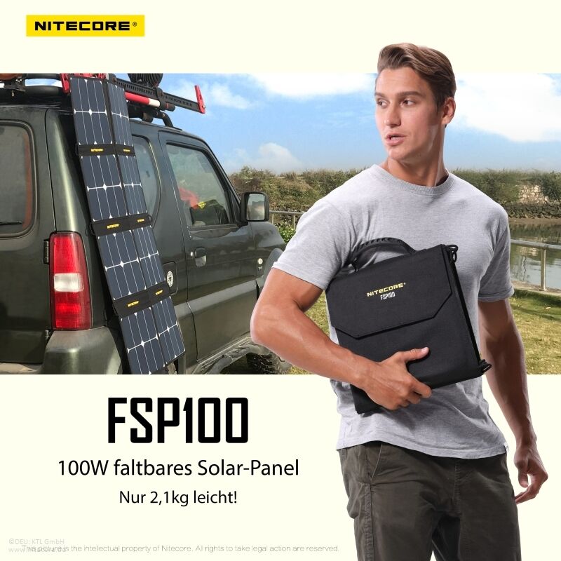 Nitecore Solarpanel FSP100 - 100W
