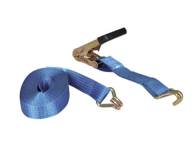 Spanngurt Breite 50mm Länge 8m mit Ratsche und J-Haken