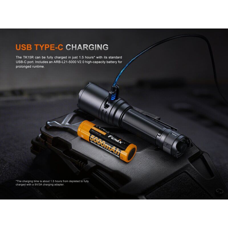 Fenix TK15R IRIS X LED Taschenlampe mit USB Anschluss