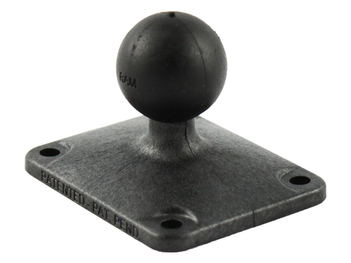 RAM Mounts rechteckige Verbundstoff-Basisplatte (2 x 2,5 Zoll) - B-Kugel (1 Zoll), im Polybeutel