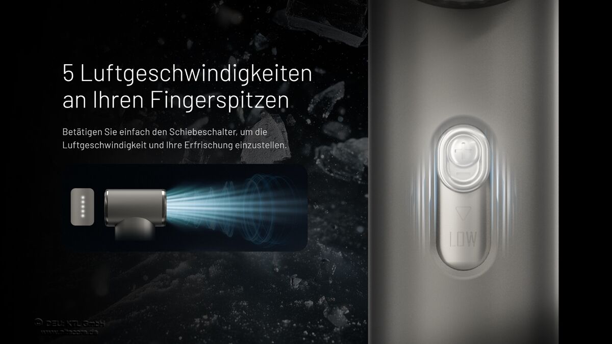 Nitecore NEF01 - Handventilator, blau