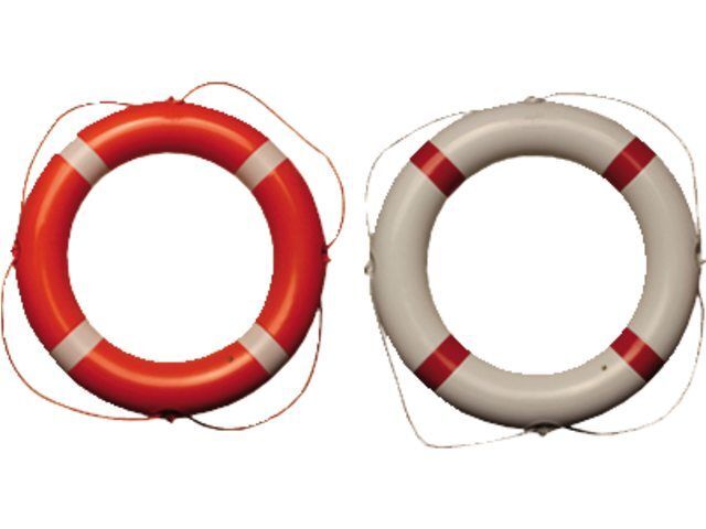 Besto Rettungsring PVC 60x40cm weiß mit rotem Band Besto Rettungsring PVC 60x40cm weiß mit rotem Band