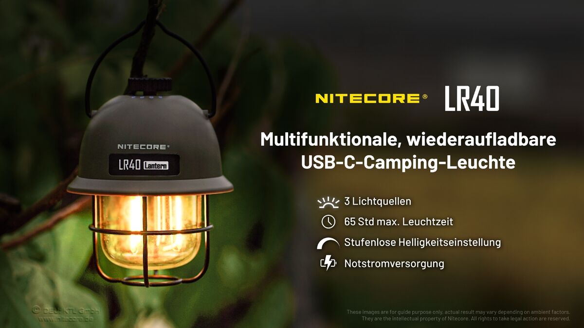 Nitecore LR40, weiss
